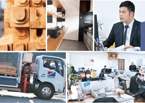 資材販売の様子