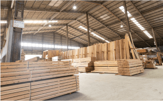 資材販売の様子