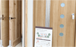 資材販売の様子