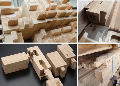 プレカットの様子