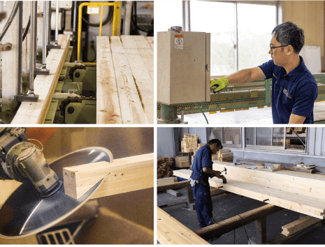 プレカットの様子